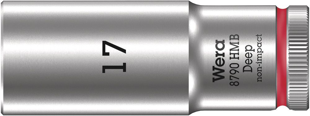 Wera 8790 HMB Deep Hand- en Machinedop met 3/8\"-aandrijving, 17 x 64 mm - 05004539001