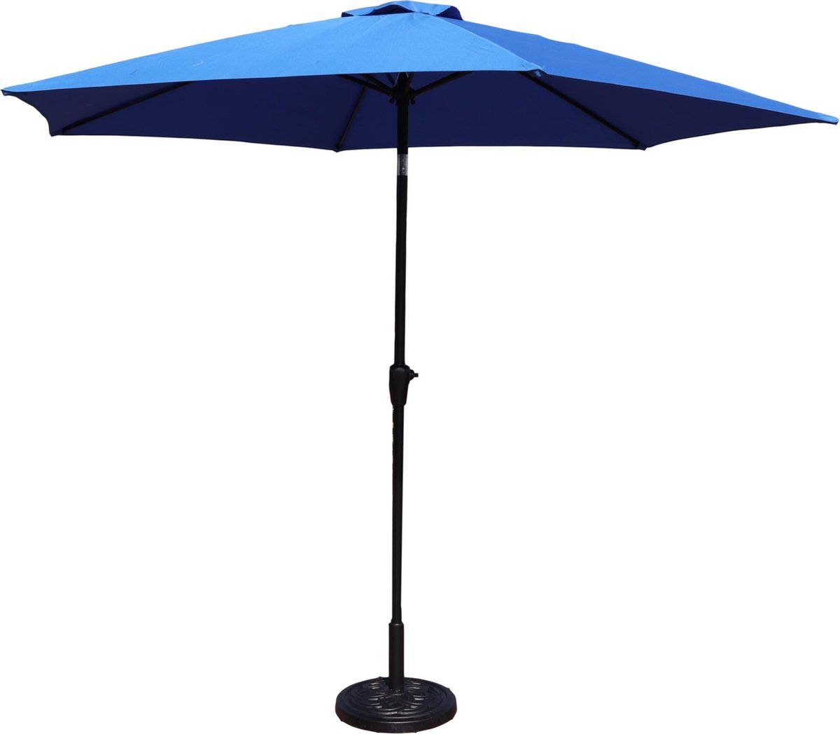 Maxx-garden Stokparasol - tuin en balkon parasol - opdraaisysteem - 300 cm - Blauw