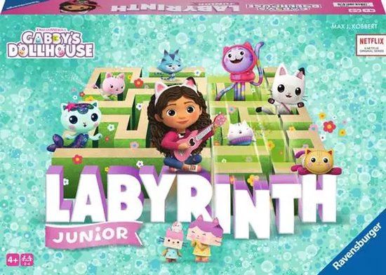Ravensburger Gabby's Dollhouse Junior Labyrinth - Kinderspel | 4+ jaar