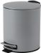 Urban Living Pedaalemmer Toulon - betongrijs - 5 liter - metaal - L21 x H26 cm - soft-close - toilet/badkamer