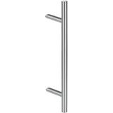 Fimet Poignée-barre Poignée de porte en acier inoxydable avec supports inclinés 45°, 400 x 200 mm