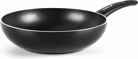 BK Kitchen Stories Searsmart Rocks Wokpan - Ø 28 cm - Zwart - 3.7L