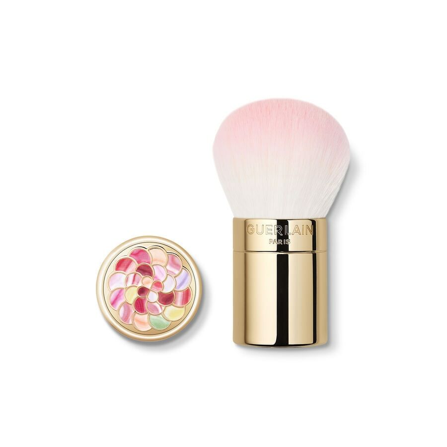 Guerlain Météorites Powder Brush - Powder brush - Rounded - Fluffy - Synthetic - Gold,Pink,White