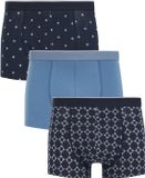 WE Fashion Heren boxershort met print, 3-pack