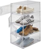 Kipit Schoenenrek / kast - wit - 4 niveaus - 33 x 23 x 14 cm