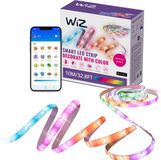 WiZ LED strip - 10 meter - RGBIC+W - Makkelijke installatie - Gekleurd en Wit licht - Muzieksynchronisatie