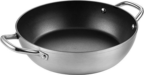 Tescoma 606860 GrandChef pan met 2 handgrepen, diameter 30 cm, aluminium, zwart