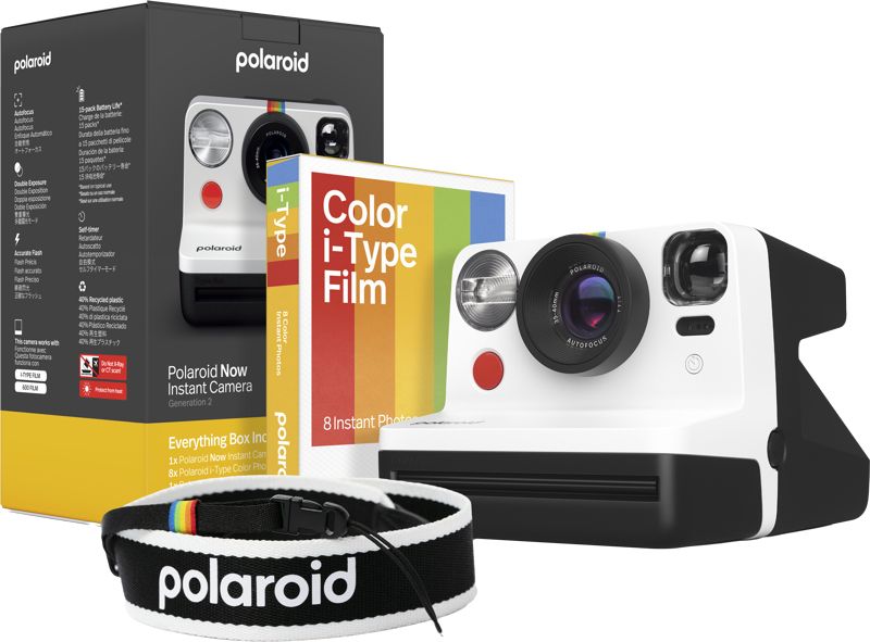 Polaroid Now Gen 2 Everything Box Black & White Instant Camera