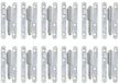Alberts 865399 uithangbaar scharnier, type Parijs | links of rechts | elektrolytisch blau verzinkt | 95 x 45 mm | Set van 12