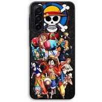 Maniacase Hoesje voor Samsung Galaxy A57 One Piece Monkey Luffy bemanning anime manga