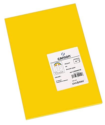 Canson Iris Vivaldi A4 120 gsm Glad Kleurpapier - Licht Grijs 185gsm - 50 vel A4 - 21x29.7cm Boterbloem