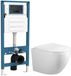 Adema Salina 2.0 Toilet - Sans bride - 48.5cm - abattant softclose - avec réservoir encastré - blanc brillant