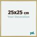 yd. Cadre photo 25x25 cm - Plastique - Or - Annecy