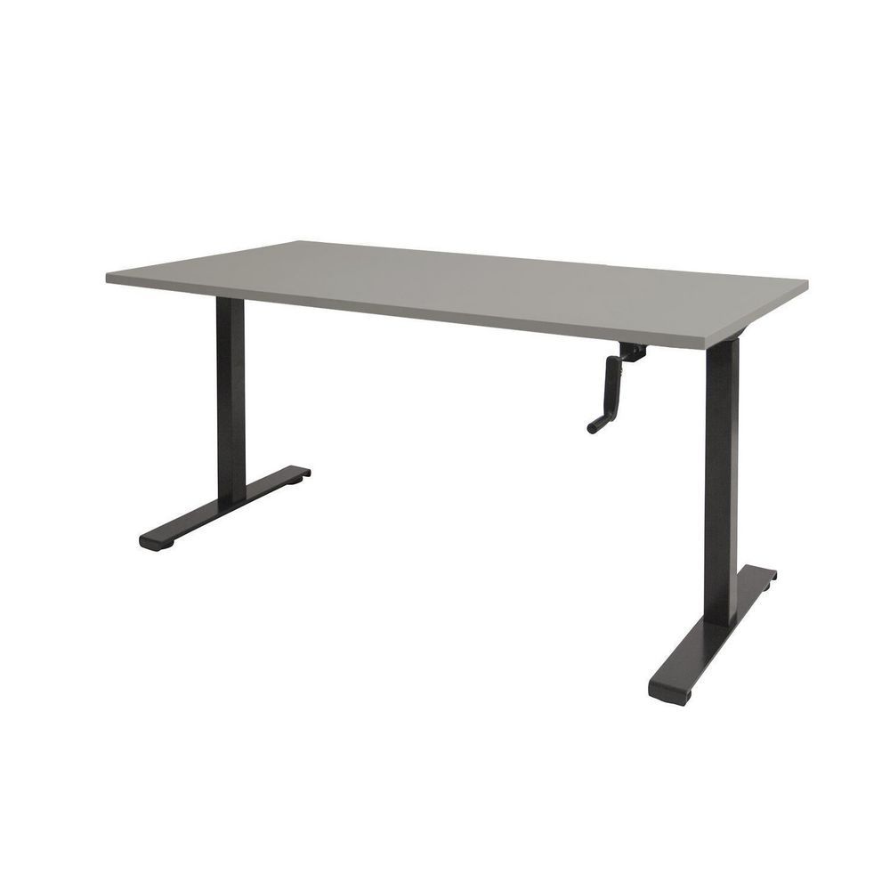 Prof Desk Bureau Pendolo basic 160x80 cm - Lichtgrijs/Zwart