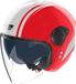Nolan N20-2 Visor Dolce Vita Jethelm - Rood/wit - Maat XL