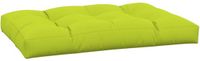 vidaXL - Palletkussen - 120x80x12 cm - stof - heldergroen