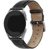 Strap-it Samsung Galaxy Watch 6 - 40mm leather crocodile grain band (zwart)