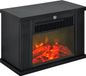 Homcom Elektrische Haard - Kunststof - 34x17x25cm - Zwart