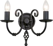 Steady Lighting Landelijke Kroonluchter - Metaal - Zwart - E14 - 36cm