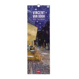 Legami Wandkalender 2025, 16 x 49 cm, 12 maanden en jaarplanner 2026, notities, 6 talen, sterrenbeelden, internationale feestdagen, Van Gogh