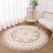 Solidchoice - Tapis rond 120cm - Super doux et lavable en machine