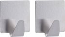 Tendance Plakhaakje vierkant - 2 stuks - RVS - Zilver