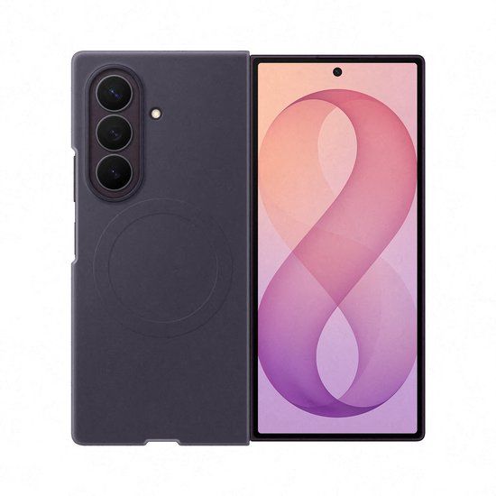 Samsung Galaxy Z Fold8 Ultra Hoesje - Silicone Magnet - Paars