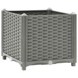 VidaXL Plantenbak Polypropyleen Licht Grijs 40x38 cm