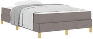 vidaXL Boxspringbed Taupe 120 x 200 cm Tissu