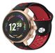 Strap-it 42mm sport bandje zwart/rood - Geschikt voor 18mm