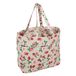 Hobby Gift Knutseltas met trekkoord – opbergtas van wol, garenhouder van 100% katoen 43 x 29 x 17 cm – Aardbeien