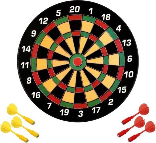 Karella Magnetisch Dartbord Family - 45 cm - Magnetisch dartbord voor kinderen en volwassenen