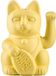 Donkey Wuivende Kat Lucky Cat Maneki-Neko geel
