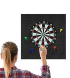 Dartbord achterwand beschermer van vilt