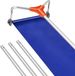 Vevor Sneeuwdakhark, 432 mm Aluminium Blad, 125-542 cm Verstelbare Sneeuwschuiver met Wielen en Glijrail