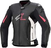 Alpinestars Stella GP Plus V4 Leren Jas Zwart Wit Diva Roze