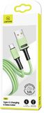 USAMS U52 - Câble USB-C - 1m - Charge rapide - Vert