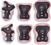 Apollo Beschermingsset voor kinderen, knie-, elleboog- en polsbeschermers, roze/zwart, maat S