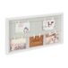 Merkloos Relaxdays fotolijst met knijpers - muur - 32 x 62 x 3 cm wit-grijs