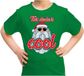 Bellatio Decorations Shoppartners Bv Foute kersttrui shirt - This dude is cool - met stoere Santa - groen - voor kinderen - kerstkleding 164/176