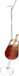 HD Collection décoration de sapin - cocktail spritz 13.5cm en verre, couleur orange 1 pièce