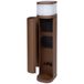 BOLD 19516 VOLO slimme tuinlamp met stopcontacten en deksel (buitencontactzuil) Roestkleur (2x Schuko | Smart-Home (iOS & Android) WLAN | 9,5 x 13,5 x 45 cm | incl. G9 max. 28 Watt - 470lm)