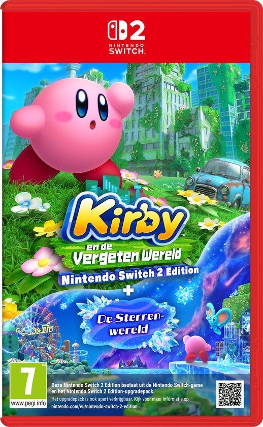 Nintendo Kirby en de Vergeten Wereld - Nintendo Switch 2 Edition + De Sterren wereld - Franstalig