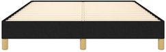 OEM Pinnacle Living Bedframe - 160x200 cm - Tweepersoonsbed - Gestoffeerd Zwart - Met Lattenbodem