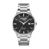 Roamer Datum horloge R-Line Classic Heren Polshorloge Zwart/Zilver Staal 43mm 5 ATM