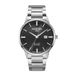 Roamer Datum horloge R-Line Classic Heren Polshorloge Zwart/Zilver Staal 43mm 5 ATM