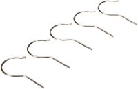 Glorex Kledinghangerhaak, Nikkel, Grijs, 2,8 x 84 mm (5 Stuks)