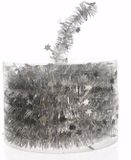 Decoris guirlande en argent étoiles en aluminium Élégant Noël 700 cm