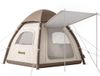 Outsunny Opblaasbare Camping Tunneltent voor 3 Personen - Crème wit