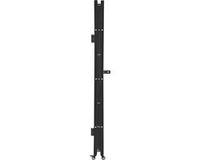 Merkloos / Sans marque Shanghai Sishun Technology Co., Ltd Enkele opvouwbare veiligheidshek, afsluitbare schaarhek met zwenkwielen, stalen intrekbaar hek voor ingangen, garages, magazijnen en zwembaden, 126 x 197 cm (B x H)